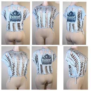 Las Vegas Raiders Custom Cutout Tee